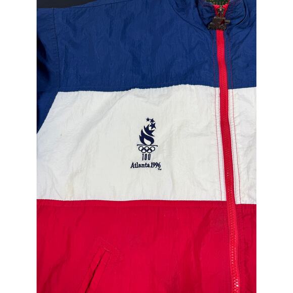 Vintage Starter USA 1996 Atlanta Olympic Games Windbreaker Jacket Size L - Picture 2 of 9